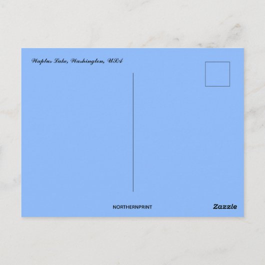 Waptus Lake Washington Briefkaart (Achterkant)
