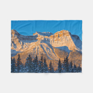 Waputik Range in Canadese Rocky Mountains Fleece Deken