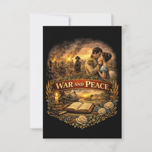 War and Peace Bedankkaart (Voorkant)