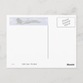 War Bird Jet Briefkaart (Achterkant)