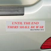 WAR BUMPERSTICKER (Op auto)