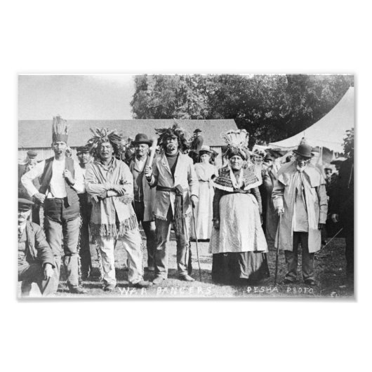 War Dancers Louis Pesha Photo Walpole Island Foto Afdruk (Voorkant)