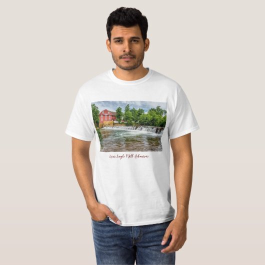 War Eagle Mill en Waterfall T-shirt (Voorkant volledig)