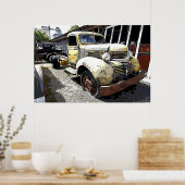 WAR ERA DODGE FLATBED TRUCK 1946 POSTER (Keuken)