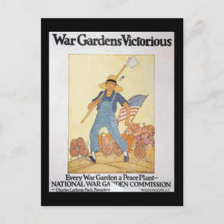 War Garden Tweede Wereldoorlog Briefkaart