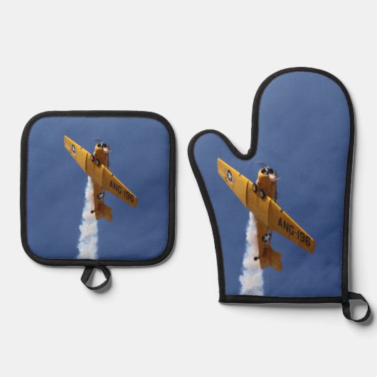 War plane ovenwant & pannenlap set (Voorkant)