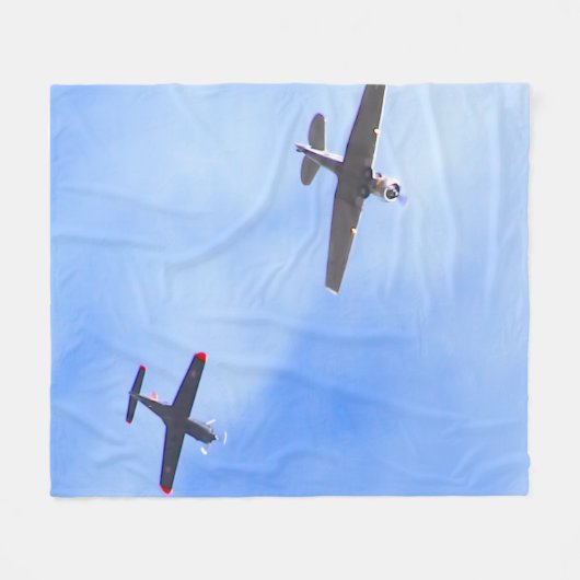 War Planes Fleece Deken (Voorkant (Horizontaal))