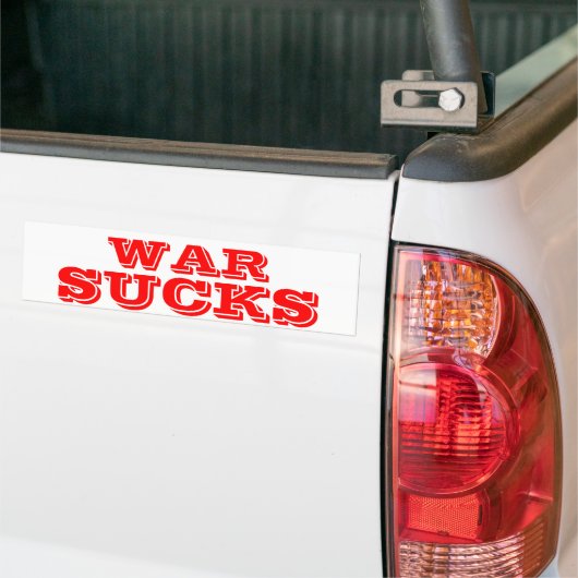 WAR SUCKS BUMPERSTICKER (Op Truck)