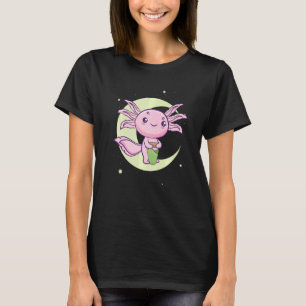 Warabi Mochi Drink Space Axolotl Ambystoma Mexican T-shirt