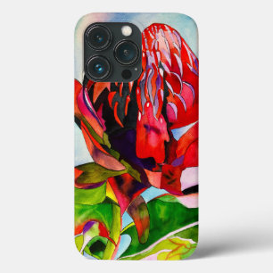 Waratah Australische inheemse bloem aquarel iPhone 13 Pro Hoesje