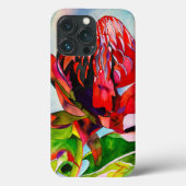 Waratah Australische waterverf van inheemse bloeme Case-Mate iPhone Case (Achterkant)