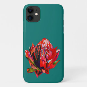Waratah Australische waterverf van inheemse bloeme iPhone 11 Hoesje