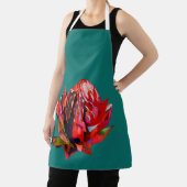 Waratah Australische waterverf van inheemse bloeme Schort (Insitu)
