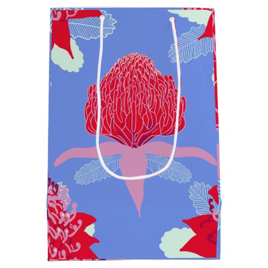 Waratah Medium Cadeauzakje (Achterkant)