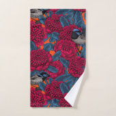 Waratah rouge et brunes (Serviette à main)