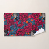 Waratah rouge et brunes (Serviette à main)