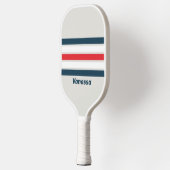Warbird Across Striping met naam Pickleball Paddle (Links)