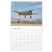 Warbirds — Calendrier ZK-ARJ (moyen, mois de 1 pag (Mar 2027)