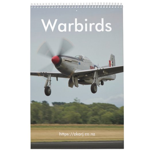 Warbirds — Calendrier ZK-ARJ (moyen, mois de 1 pag (Protection)