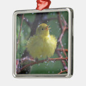 Warbler Metalen Ornament (Links)