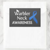 Warbler Neck Awareness Rechthoekige Sticker (Tas)