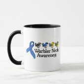 Warbler Neck Awareness Ribbon Mok (Links)