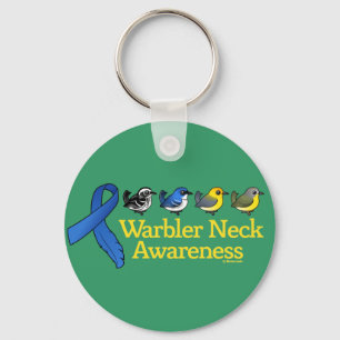 Warbler Neck Awareness Ribbon Sleutelhanger