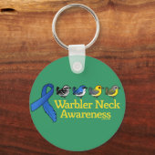 Warbler Neck Awareness Ribbon Sleutelhanger (Voorkant)