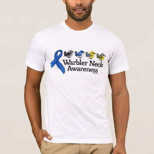 Warbler Neck Awareness Ribbon T-shirt