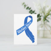 Warbler Neck Rib Briefkaart (Staand voorkant)