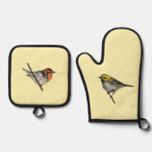 Warblers Gele Pot Holder Set (Voorkant)
