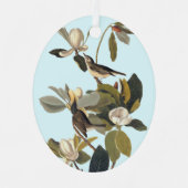 Warbling Flycatcher Kingbird  Audubon Metalen Ornament (Voorkant)