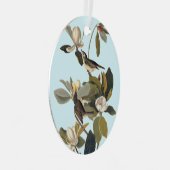 Warbling Flycatcher Kingbird  Audubon Metalen Ornament (Voorkant Rechts)