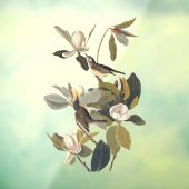 Warbling Flycatcher Kingbird  Audubon Pock Raamsticker (Vel 3)