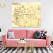 Ward 11, 13 van Pittsburgh, Pennsyvania Canvas Afdruk (Insitu (Woonkamer))