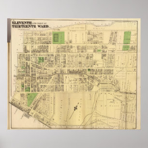 Ward 11, 13 van Pittsburgh, Pennsyvania Poster