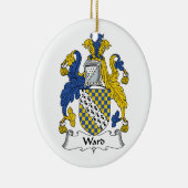 Ward Family Crest Keramisch Ornament (Rechts)