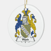 Ward Family Crest Keramisch Ornament (Links)
