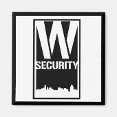 Ward Security Square Magnet Magneet (Voorkant)