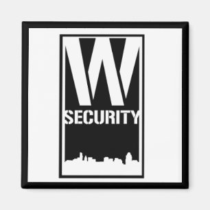 Ward Security Square Magnet Magneet