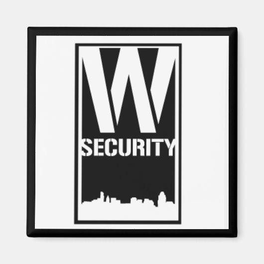 Ward Security Square Magnet Magneet (Voorkant)