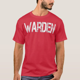 Warden Halloween Costume Game Fish Gevangenis T-shirt