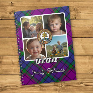 Wardlaw familiefotocollage notitieboek