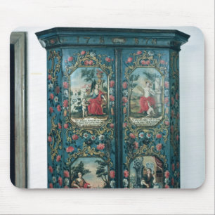 Wardrobe versierd met scènes van de vier muismat