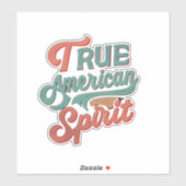 ware amerikaanse geest sticker (Vel)