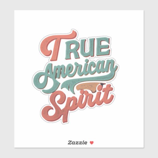 ware amerikaanse geest sticker (Vel)