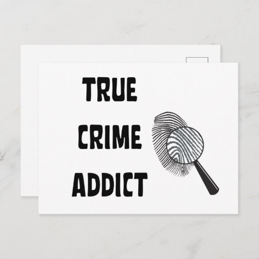 Ware criminaliteitverslaafde briefkaart (Voorkant / Achterkant)