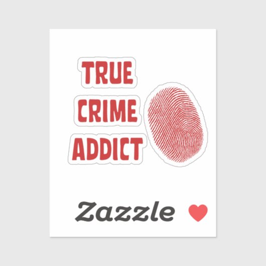 Ware criminaliteitverslaafde sticker (Vel)