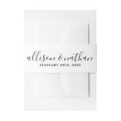 Ware eenvoud 1 bruid en bruidegom bruiloft uitnodigingen wikkel (Voorkant Voorbeeld)