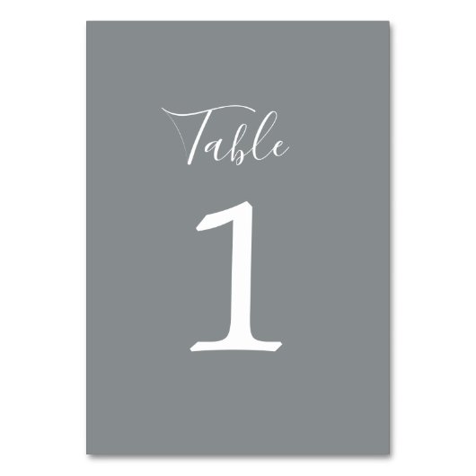 Ware eenvoud 1 Trouwsteen Tafelnummer (Achterkant)